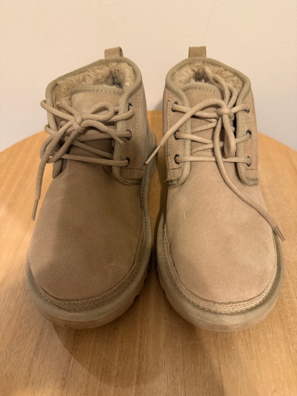UGG sand Suede Lace-Up Chukka Boots